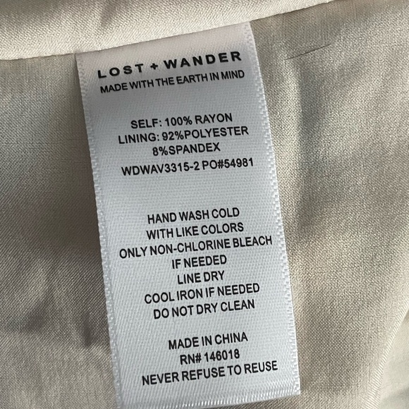 Anthropologie Lost+Wander Tiered Maxi Dress Womens Large Beige Sleeveless Floral - Picture 9 of 10